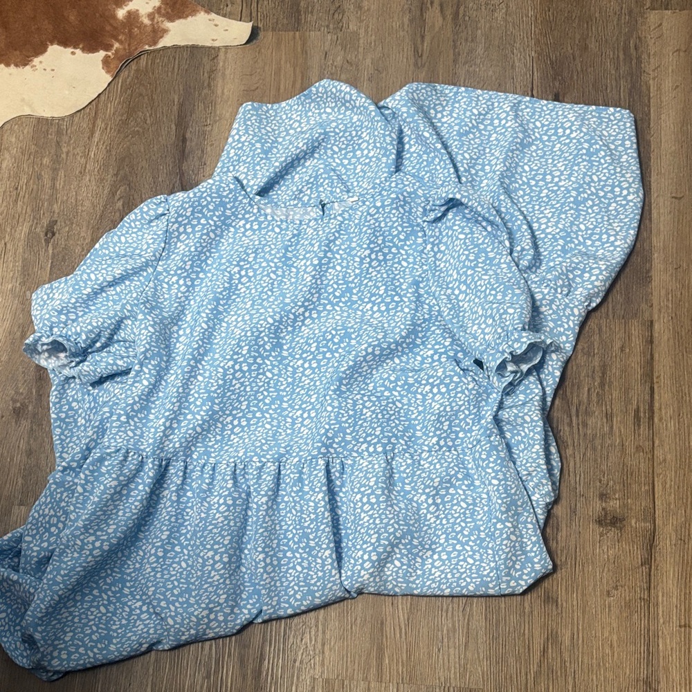 Blue casual maxi dress ready for any occasion